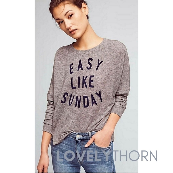 SUNDRY // super soft easy like sunday sweatshirt - Picture 1 of 16